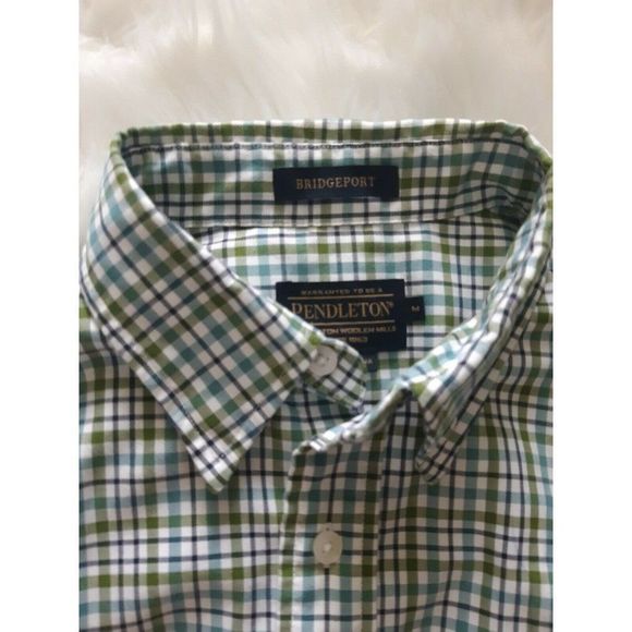Pendleton Bridgeport Shirt Button Up Collared Blue - Picture 3 of 4